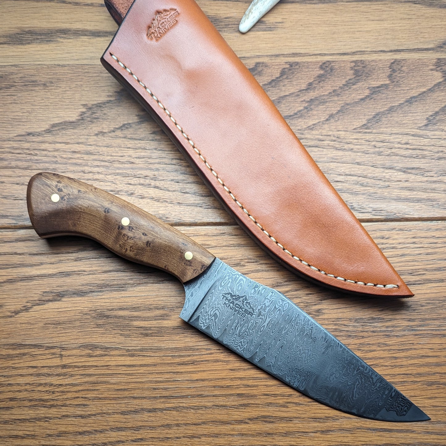 Damascus Hunter - Birdseye Maple