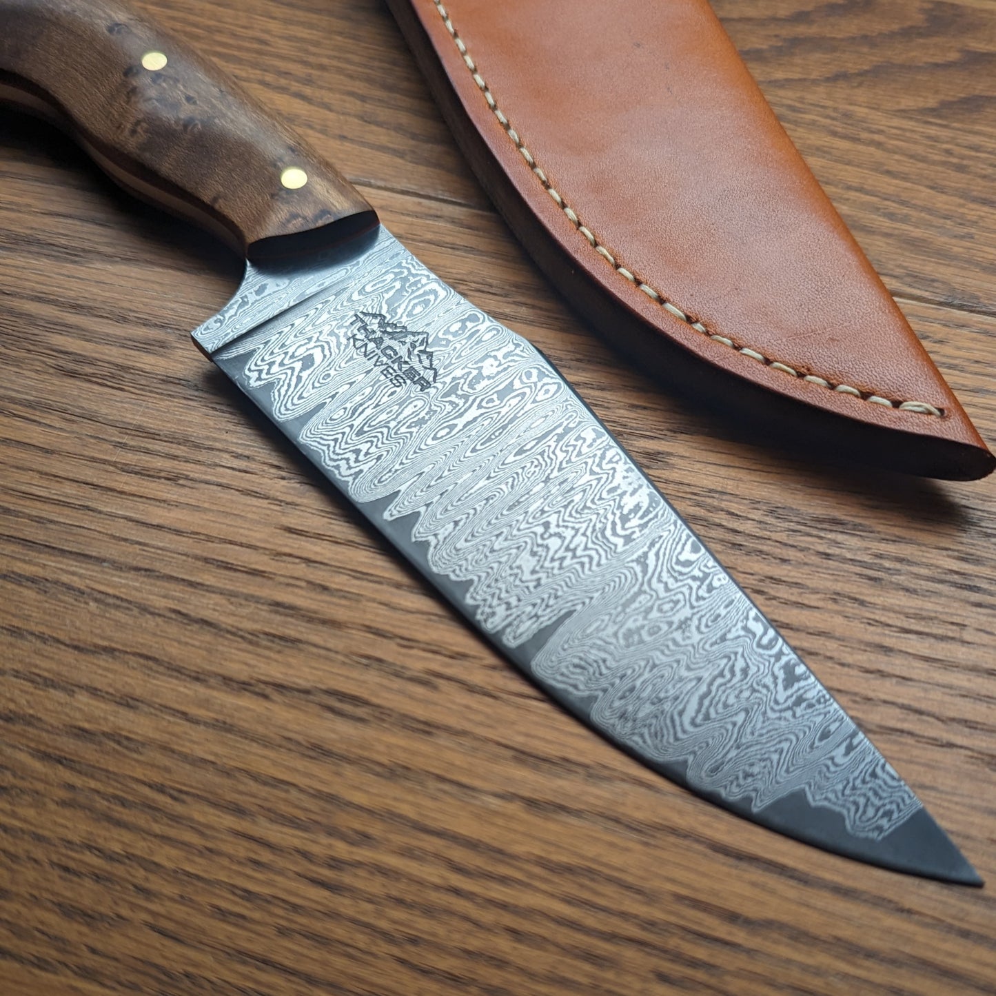 Damascus Hunter - Birdseye Maple