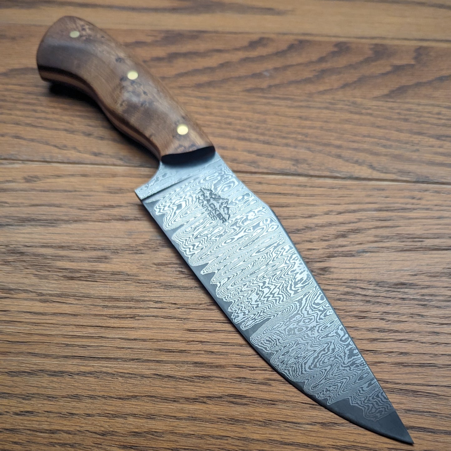 Damascus Hunter - Birdseye Maple