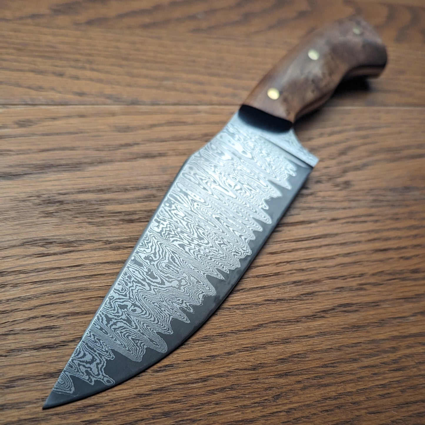 Damascus Hunter - Birdseye Maple