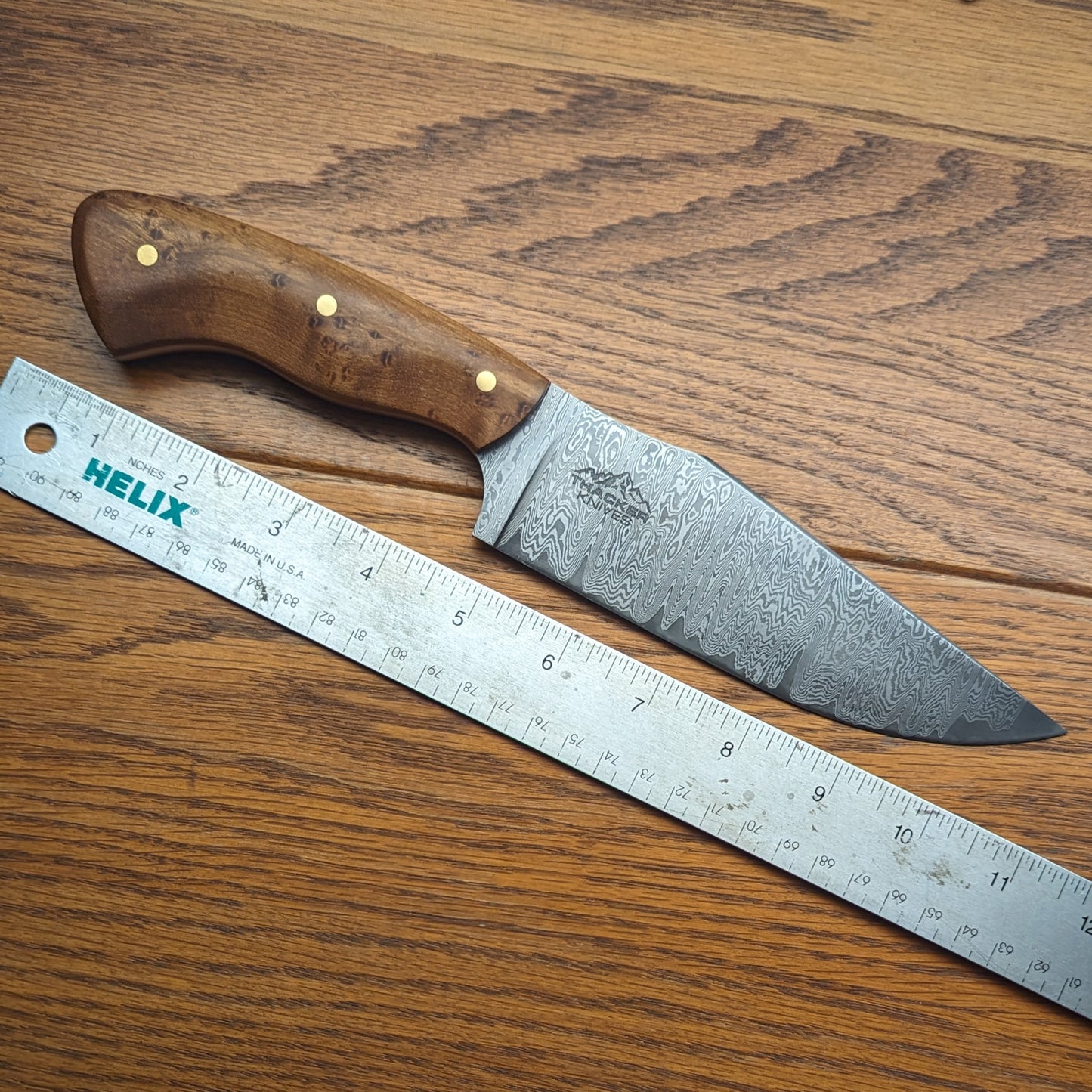 Damascus Hunter - Birdseye Maple