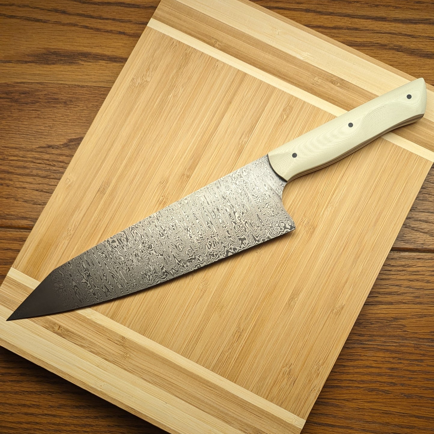 Damascus Chef (Ivory G10 handle/8")