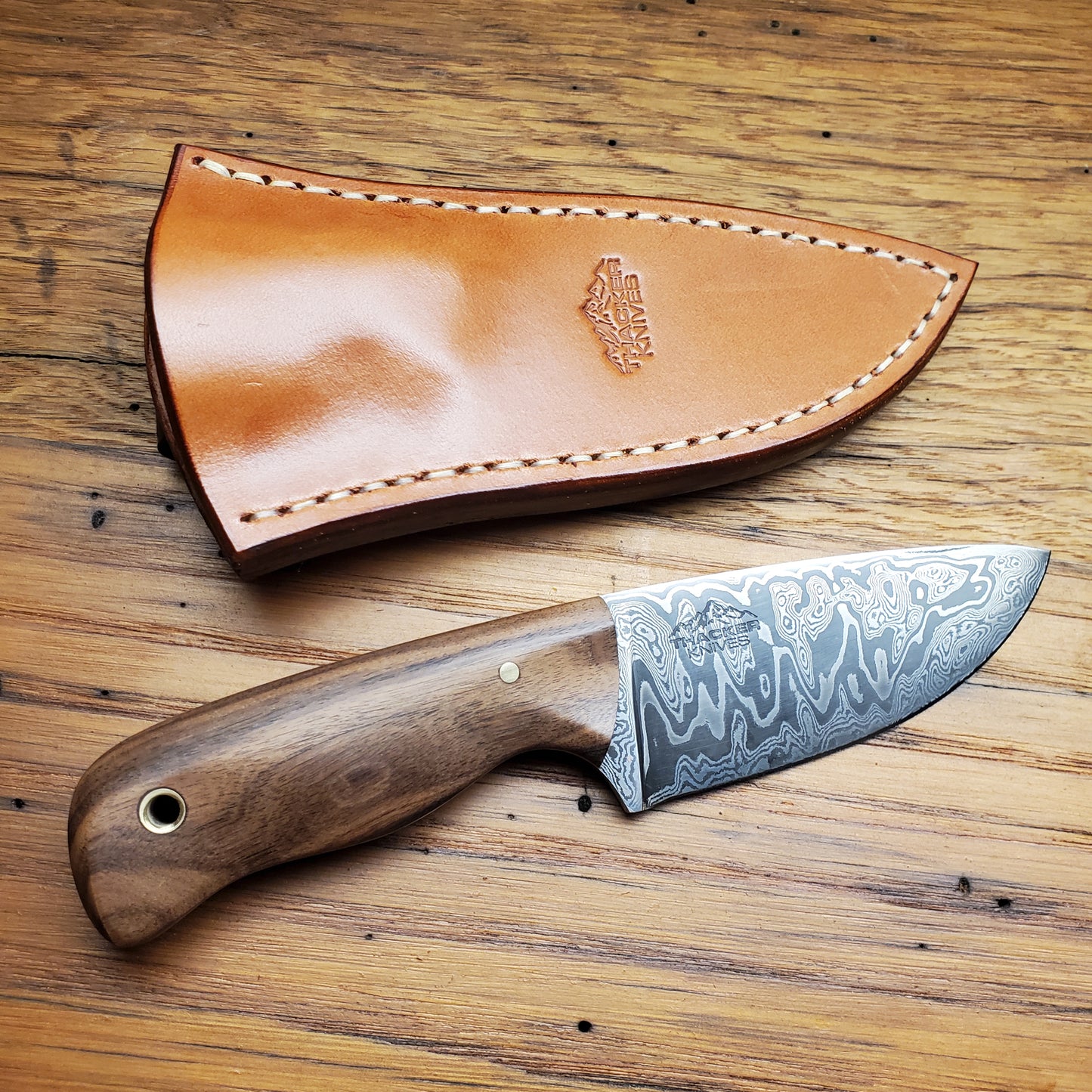 Damascus Skinner - Clip Sheath