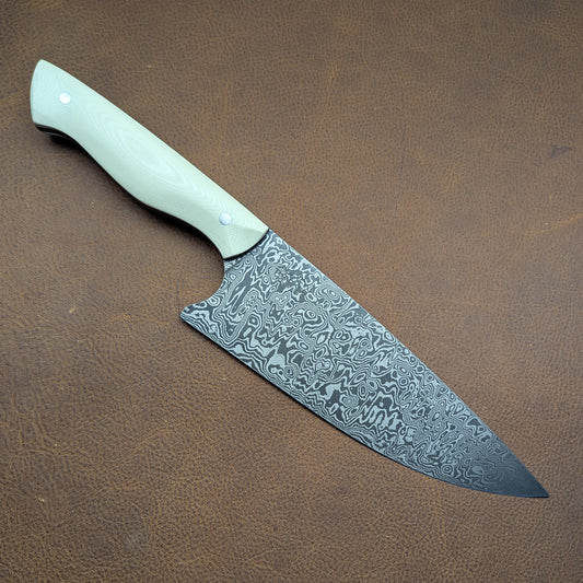 Ivory G10 Damascus Chef