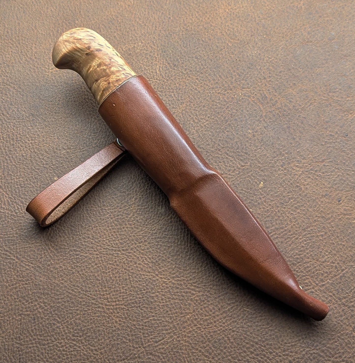 "Bird's Head" Damascus Puukko