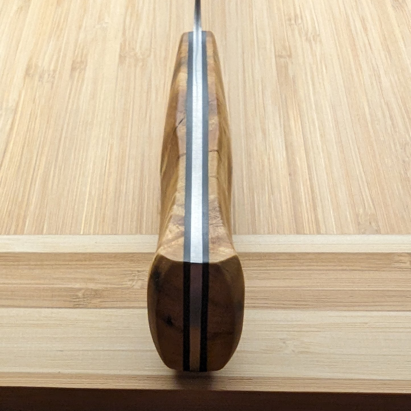 Damascus Kiritsuke - (Random Raindrop/8")