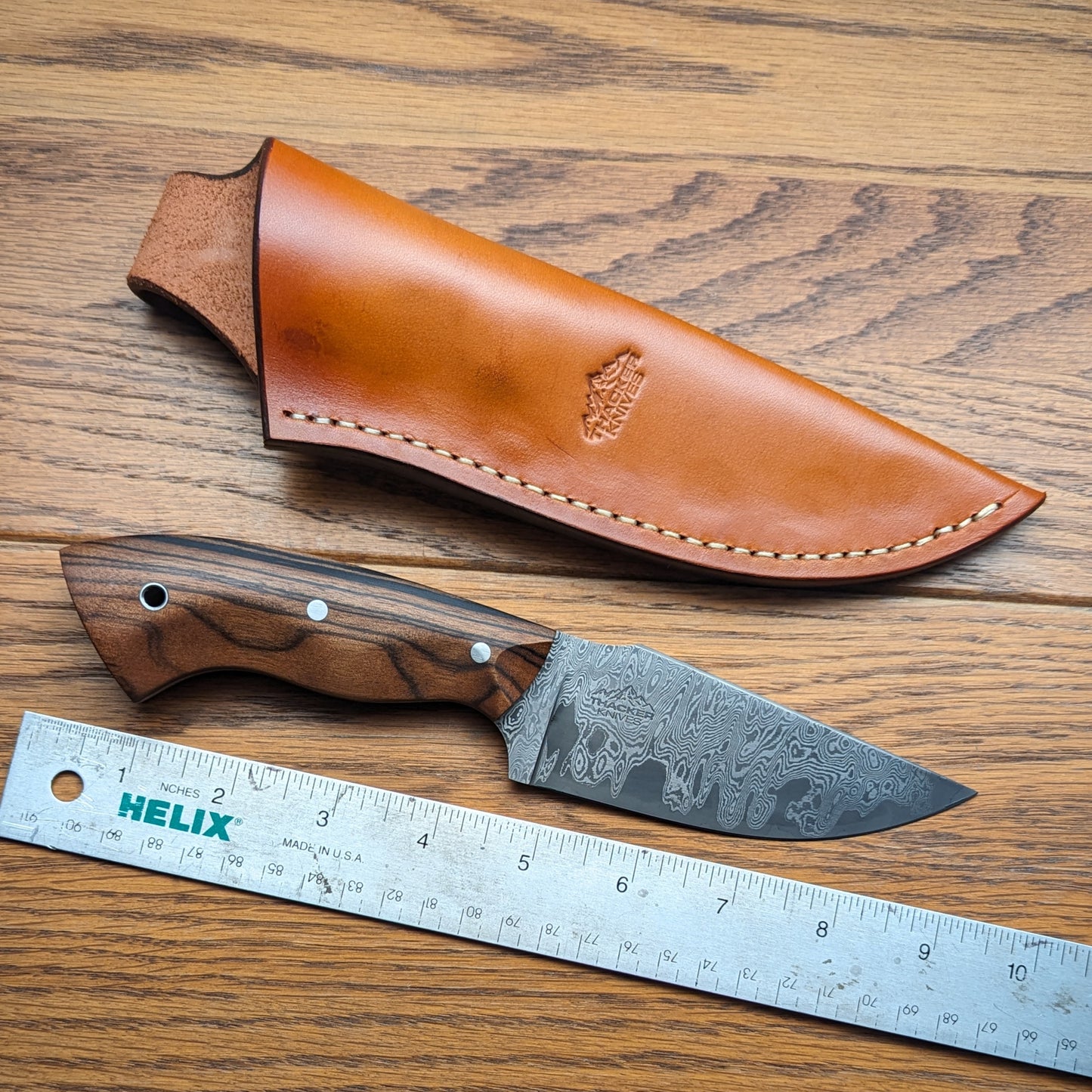 Damascus Hunter - Macassar Ebony