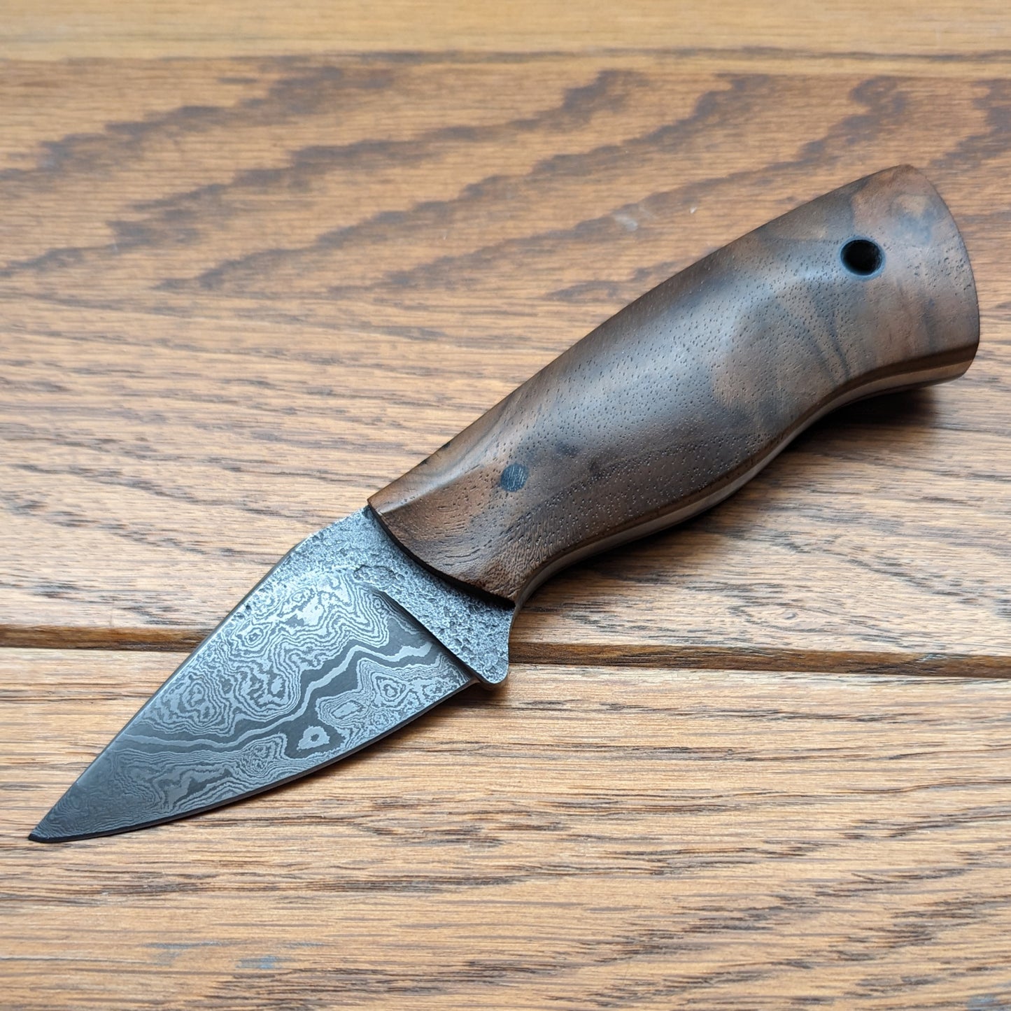 Forge-Finished Damascus EDC