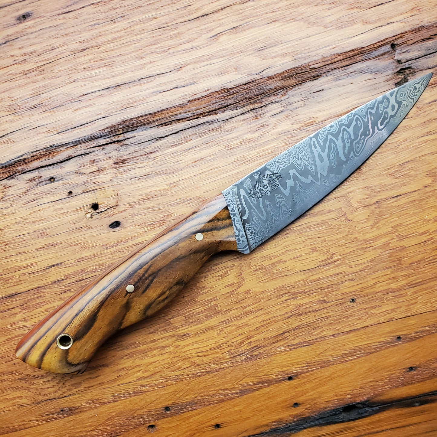 Damascus Mushroom Knife