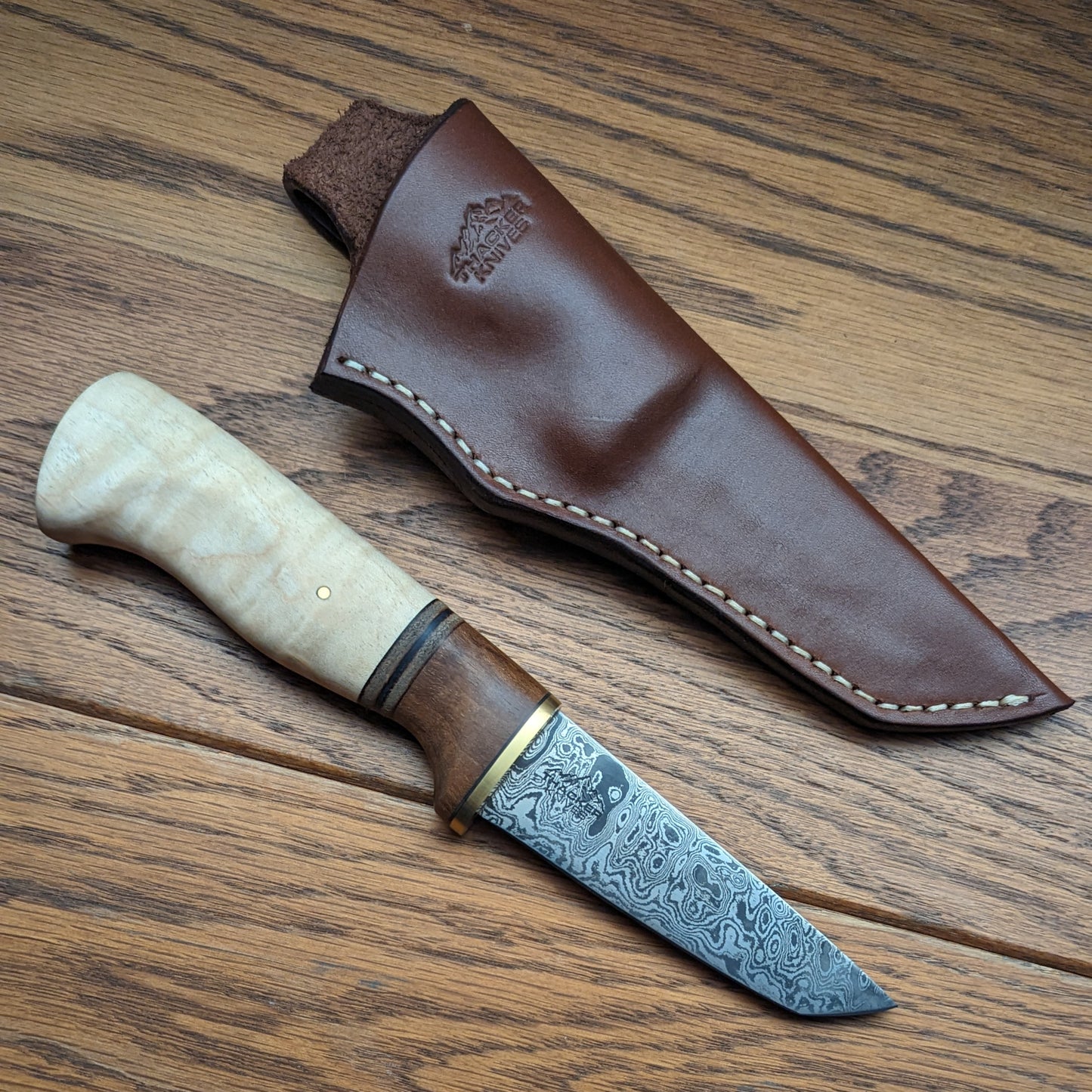 Tanto Puukko - Damascus