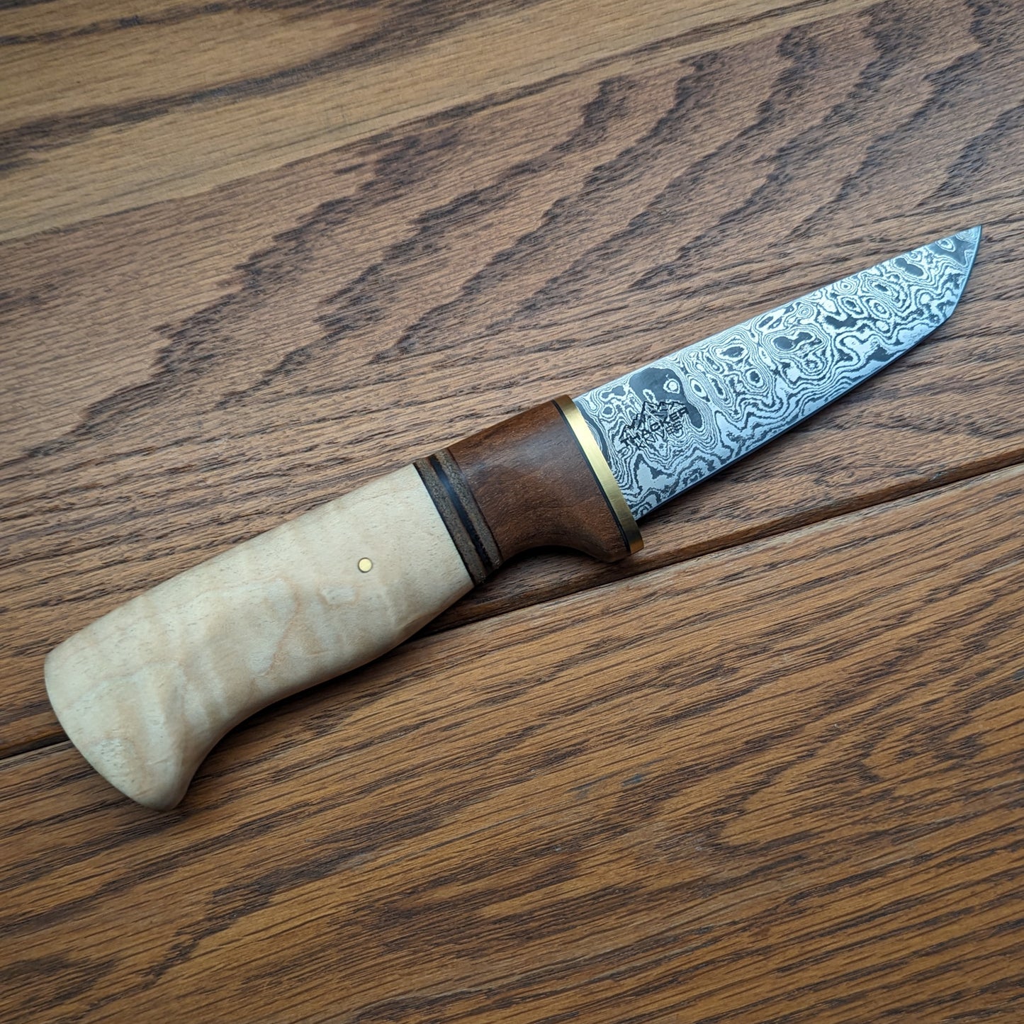 Tanto Puukko - Damascus