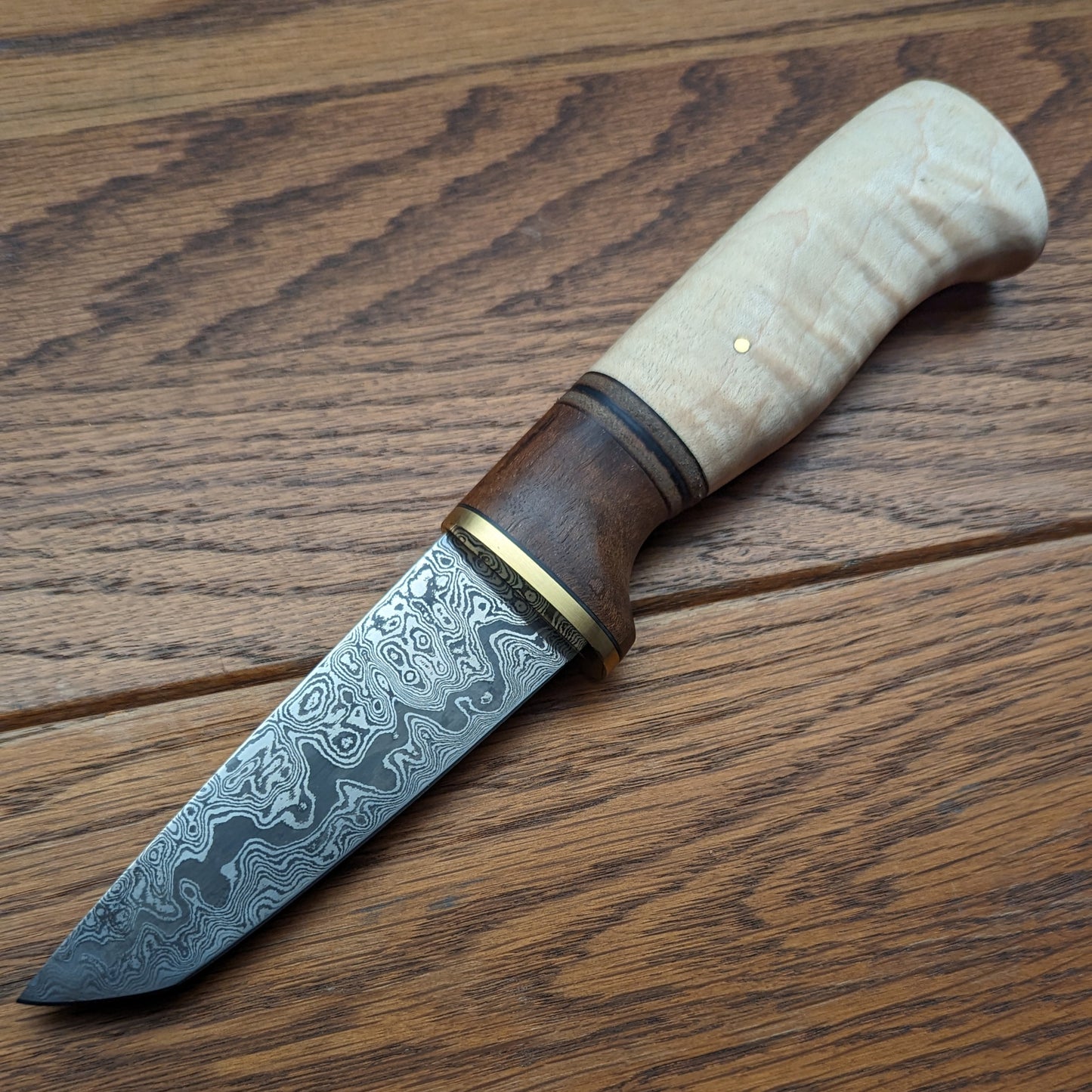 Tanto Puukko - Damascus