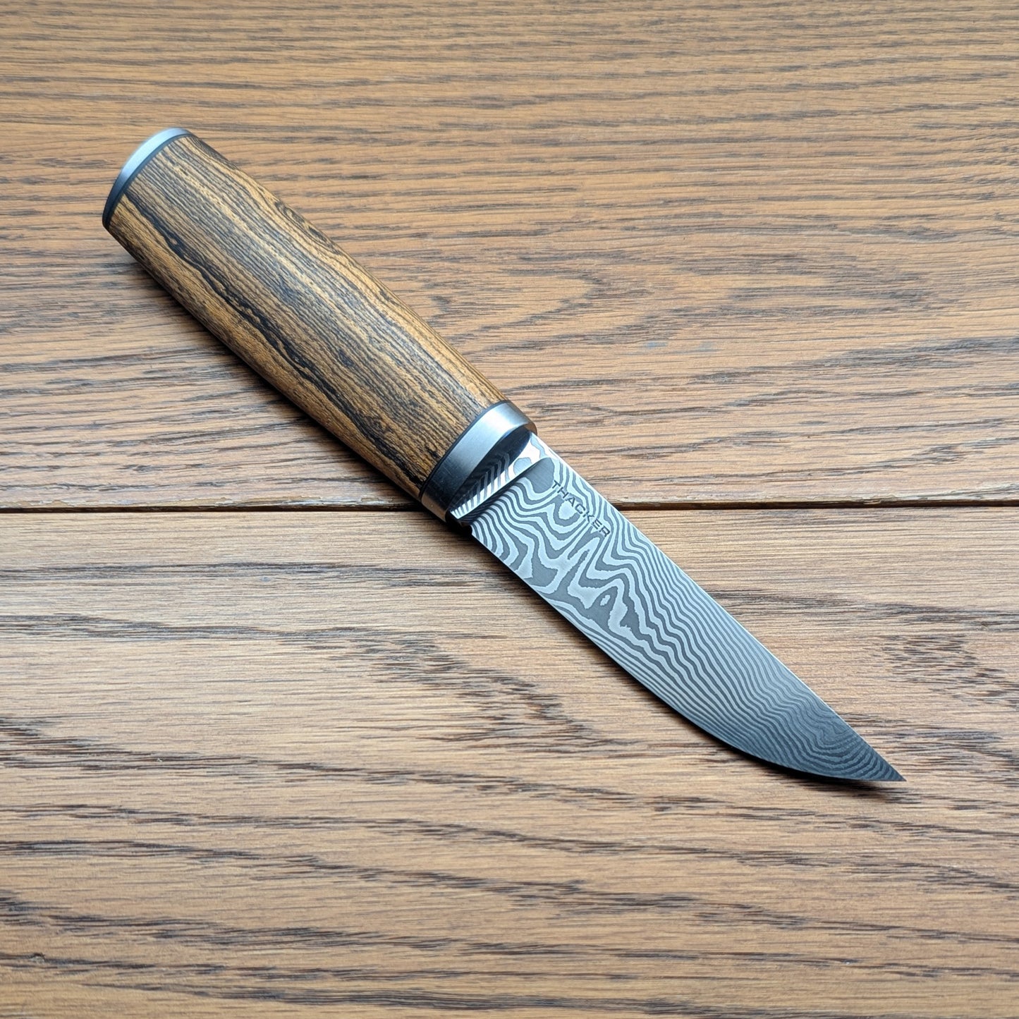 Handmade custom Puukko knife with Bocote handle