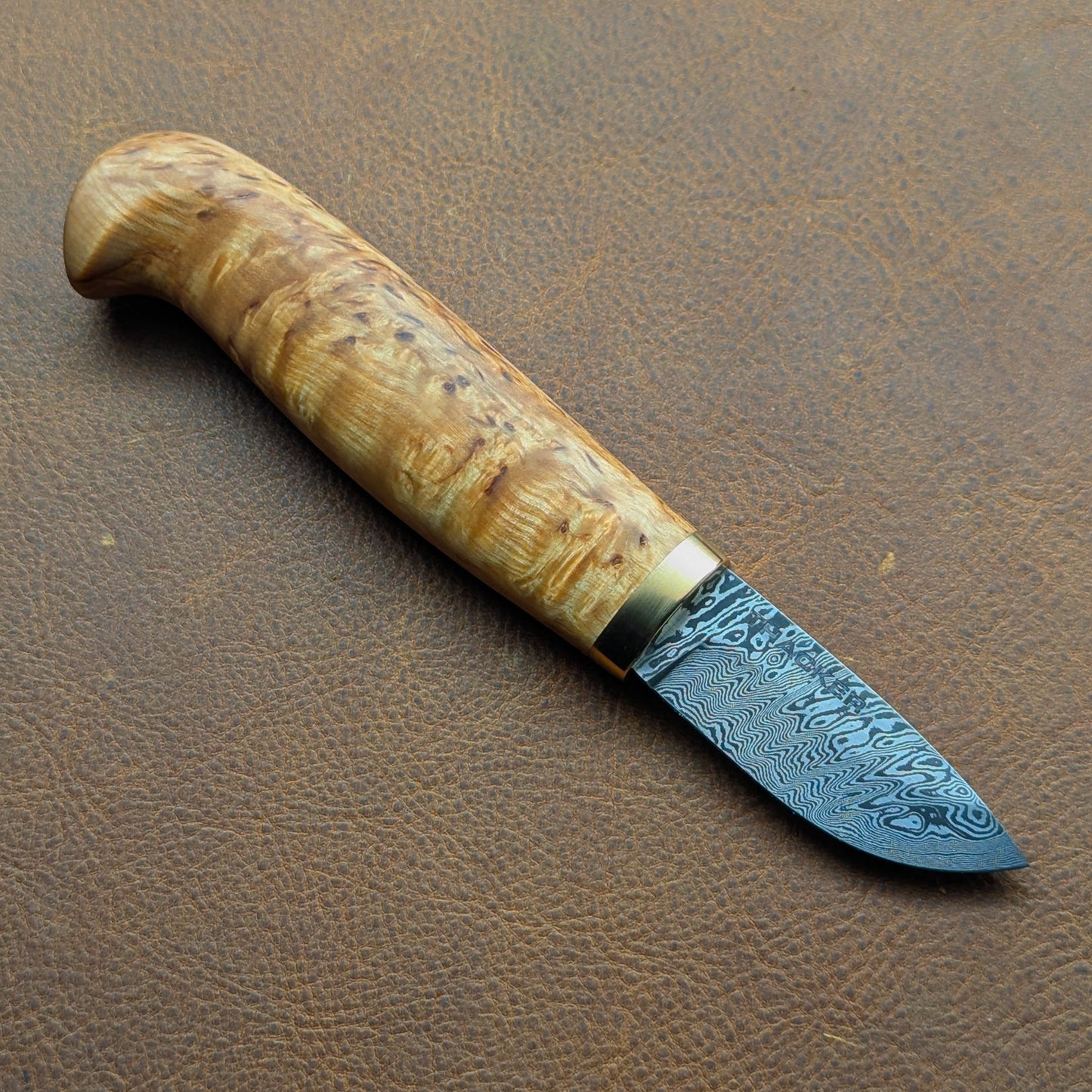 "Bird's Head" Damascus Puukko