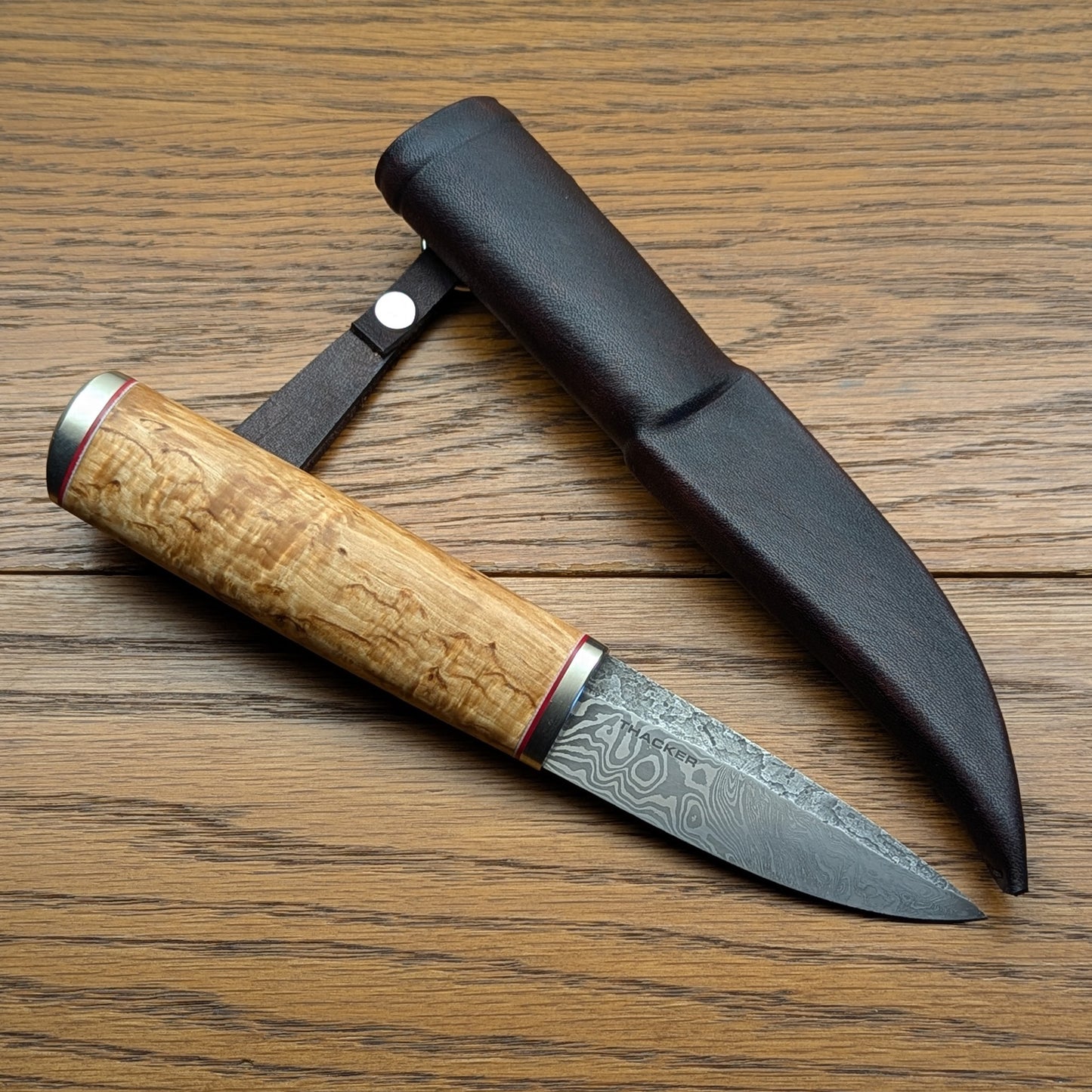 Left-Handed Damascus Puukko