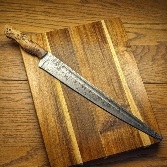 Damascus Brisket Knife 1