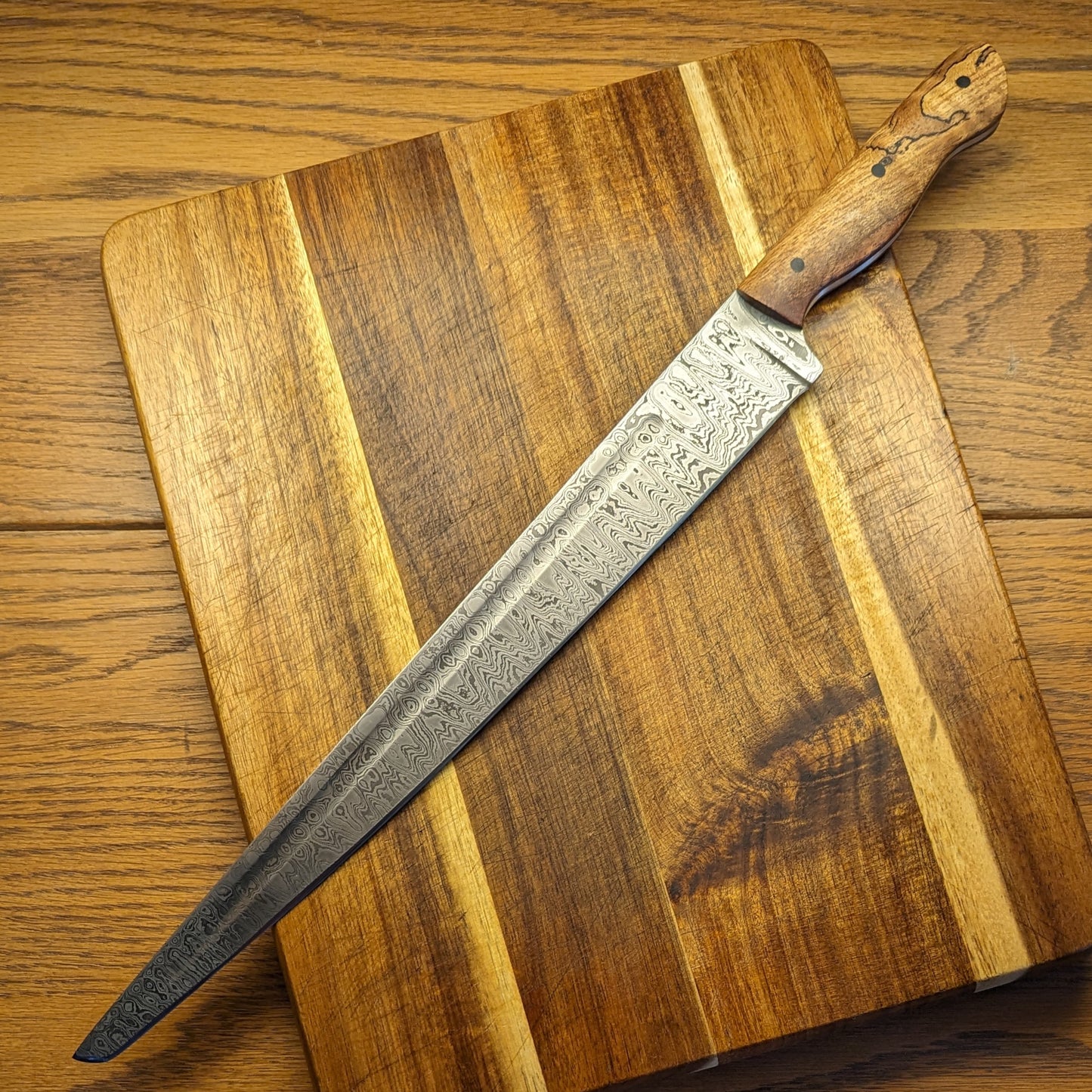 Damascus Brisket Knife 1