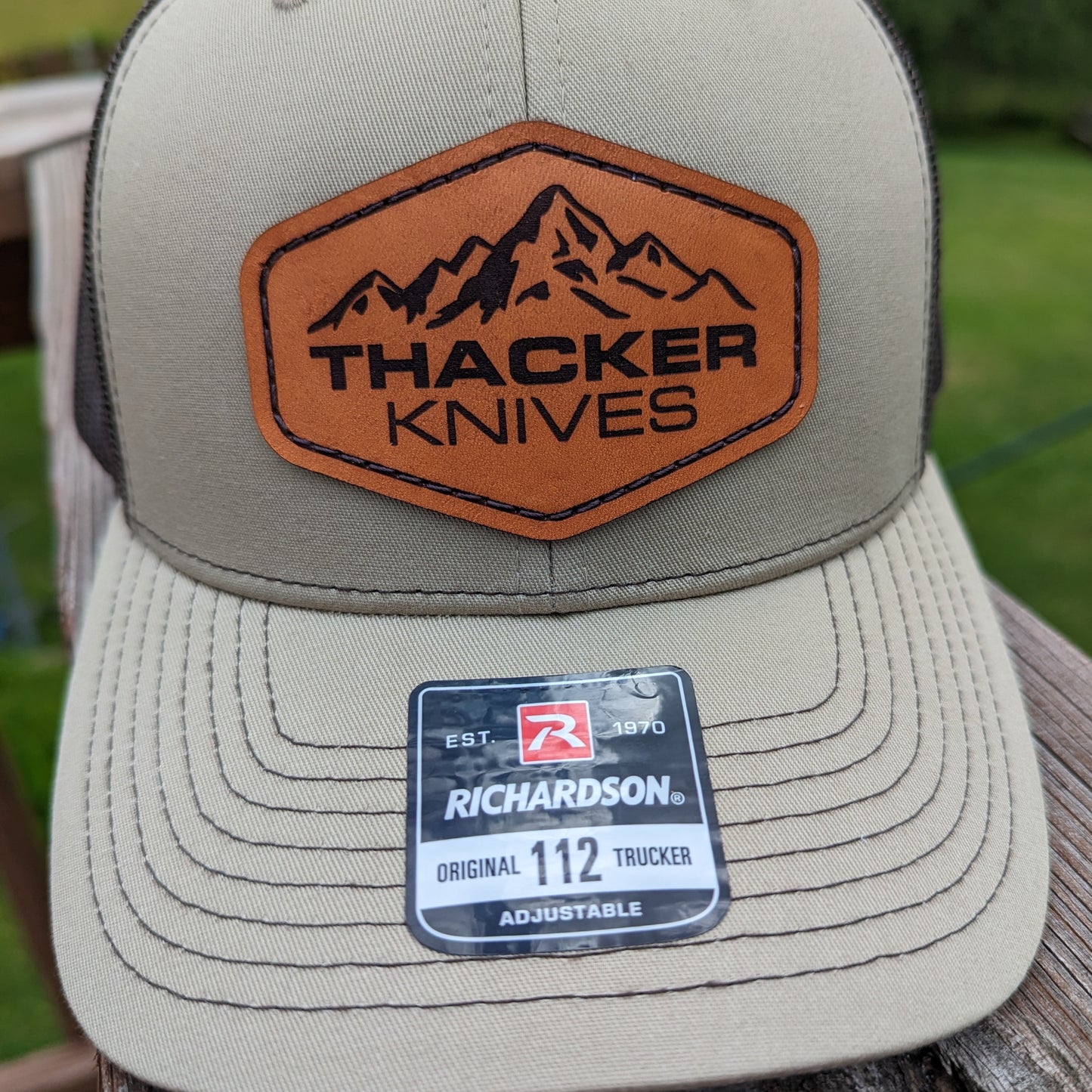 Thacker Knives Trucker Hat (Khaki/Coffee)