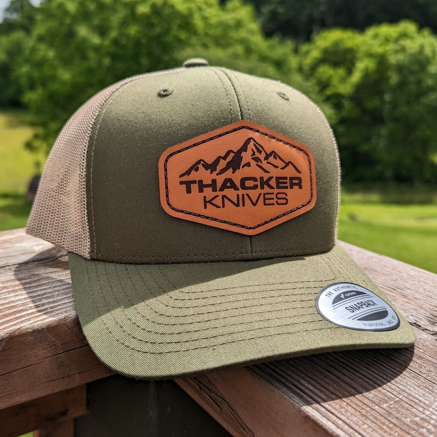 Thacker Knives Trucker Hat (Moss/Khaki)
