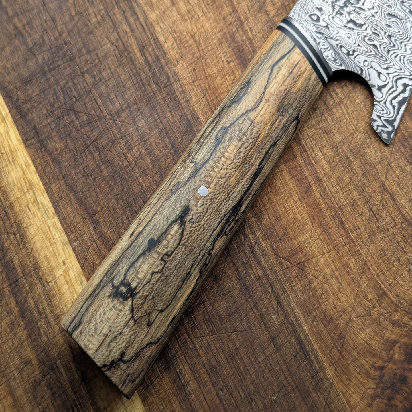 Damascus Chef - Spalted Hickory