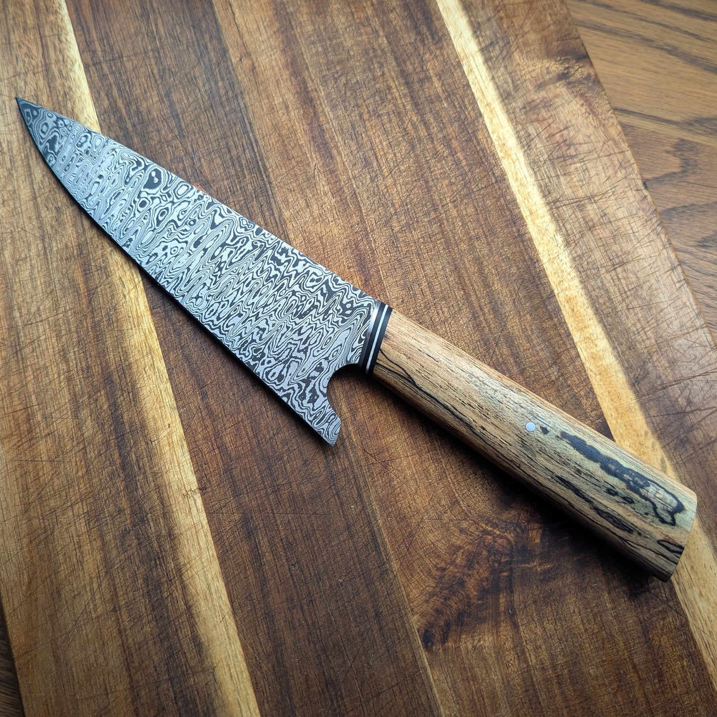 Damascus Chef - Spalted Hickory